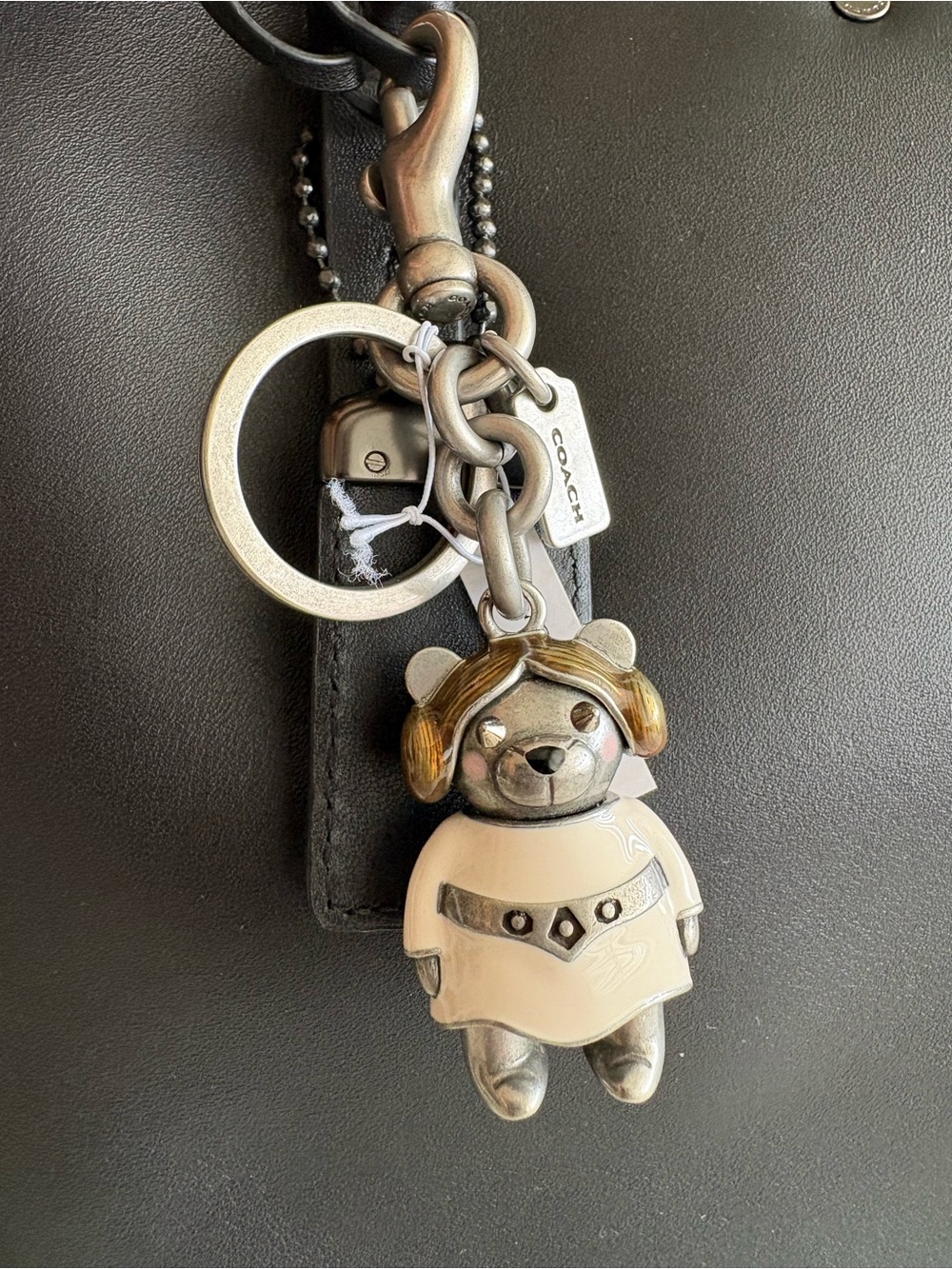 Coach x Star Wars Princess Leia Bear Bag Charm Keychain Limited Edition